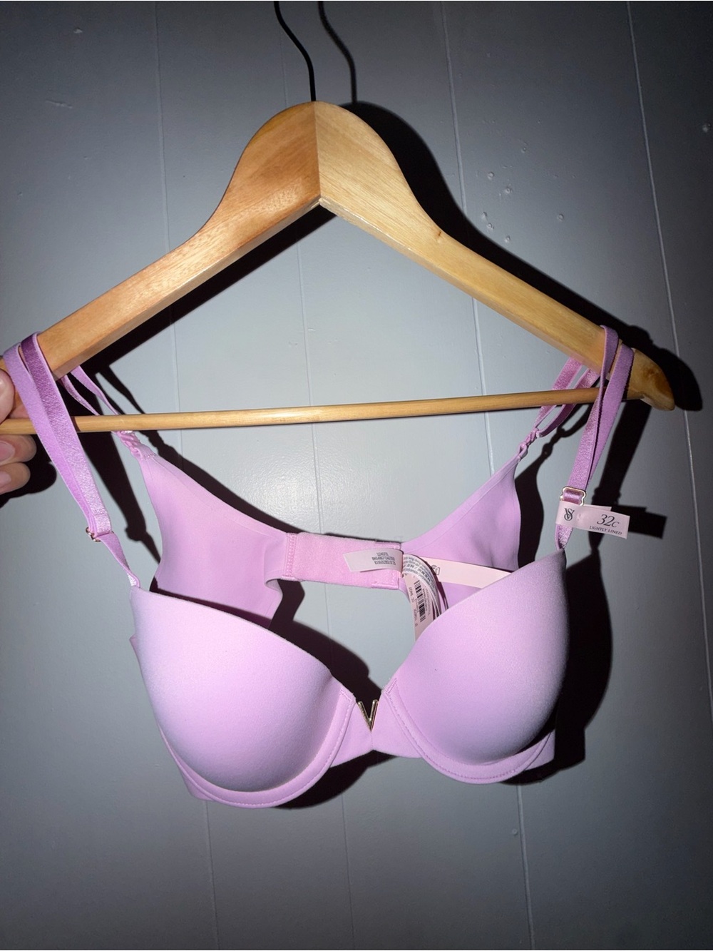 Victoria's Secret Light Pink Padded T-Shirt Bra 32C - Picture 1 of 7